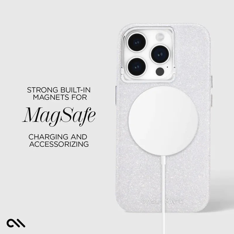 Case-Mate Shimmer MagSafe – dėklas, skirtas iPhone 15 Pro (vaivorykštinis)