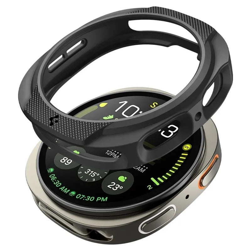 Spigen Liquid Air – dėklas Samsung Galaxy Watch 8 40 mm (matinė juoda spalva)