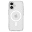 Spigen Ultra Hybrid Mag MagSafe – dėklas iPhone 17 (skaidrus/baltas)