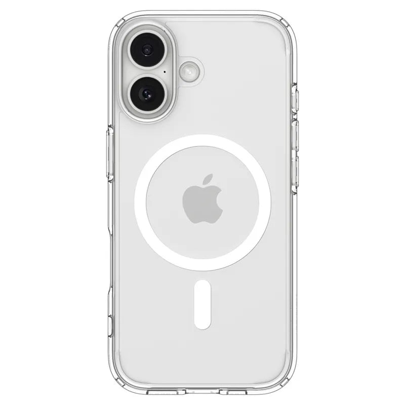 Spigen Ultra Hybrid Mag MagSafe – dėklas iPhone 17 (skaidrus/baltas)