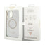 Guess Metal Outline MagSafe – dėklas iPhone 12 / iPhone 12 Pro telefonui (skaidrus / auksinis)