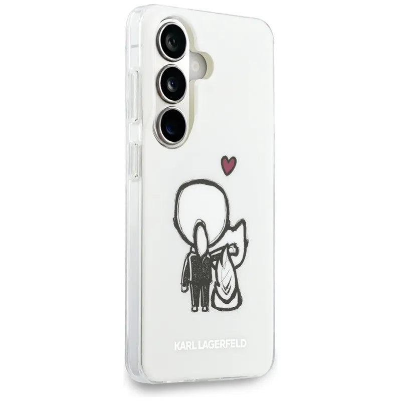 Karl Lagerfeld IML Karl & Choupette MagSafe – Samsung Galaxy S26 dėklas (skaidrus)