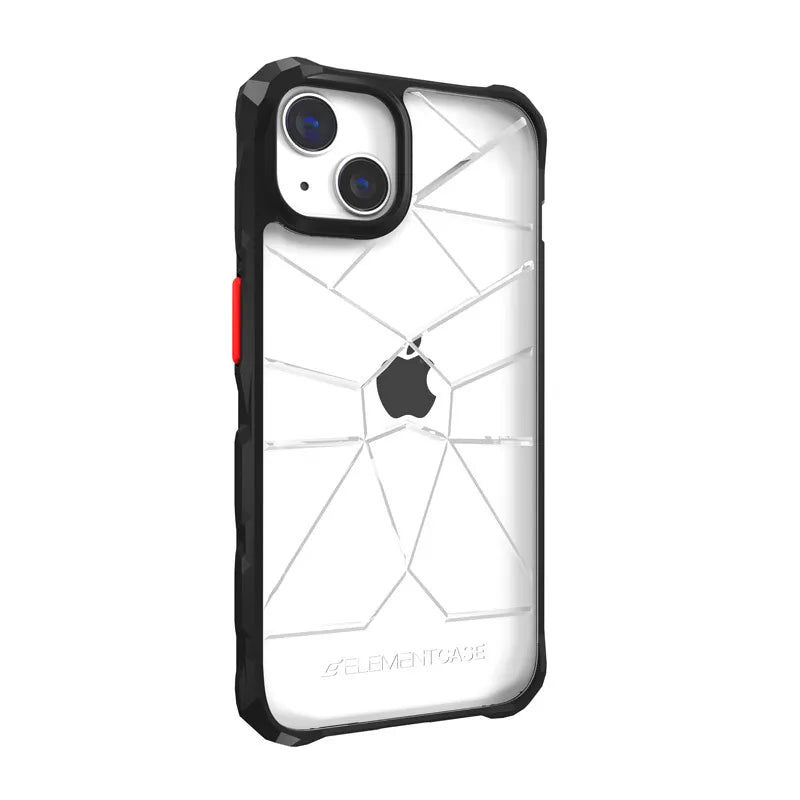 Element Case Special Ops X5 – dėklas iPhone 14 (karinio standarto apsauga nuo kritimo) (skaidrus/juodas)