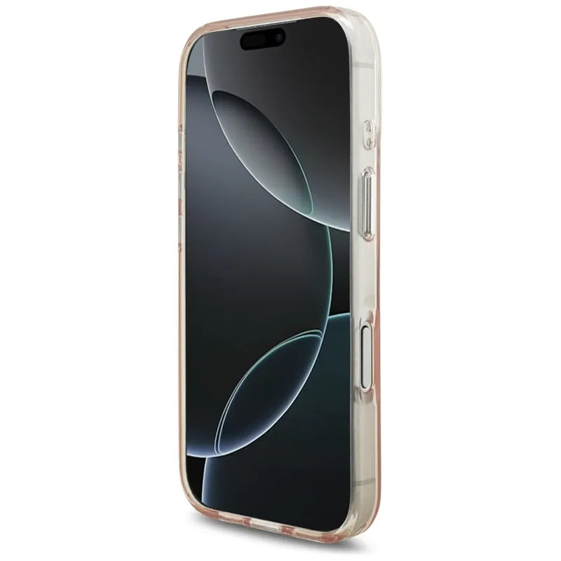 Karl Lagerfeld IML Karl RSG Logo MagSafe – dėklas iPhone 17 Pro (rožinis)