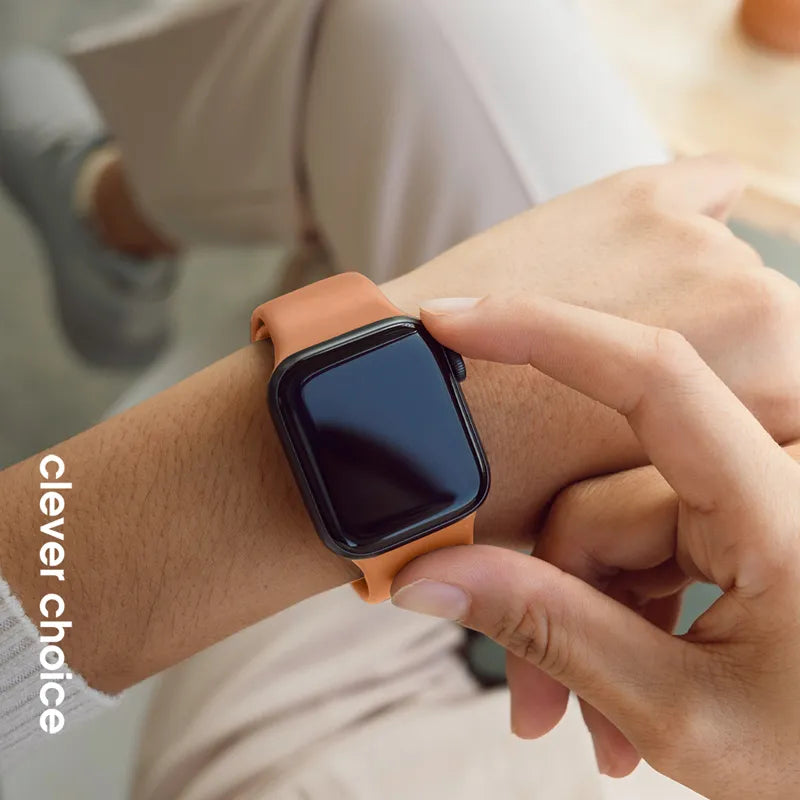 Crong Liquid – Apple Watch apyrankė 38/40/41/42 mm (oranžinė)