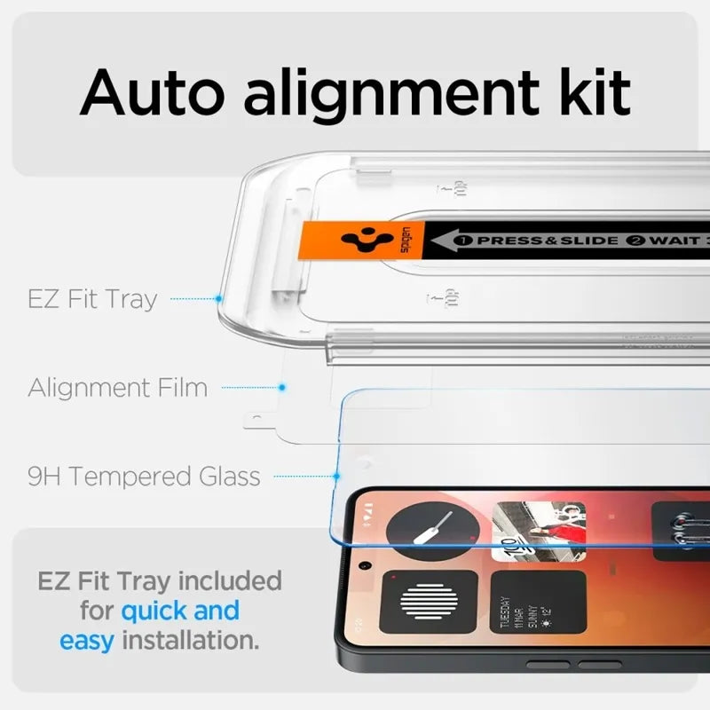 Spigen GLAS.TR EZ FIT – Grūdintas stiklas skirtas Nothing Phone 3a / 3a Pro