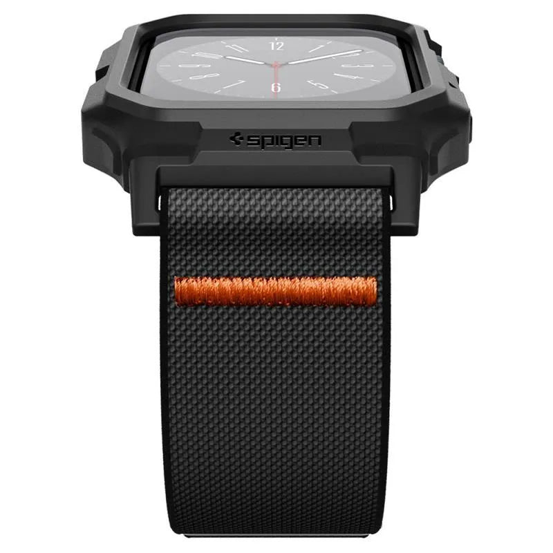 Spigen Lite Fit "Pro" - dėklas su dirželiu Apple Watch 10 42 mm laikrodžiui (matinis juodas)