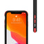 Crong Trace Clear Cover – dėklas „iPhone 11 Pro“ (juodas/raudonas)
