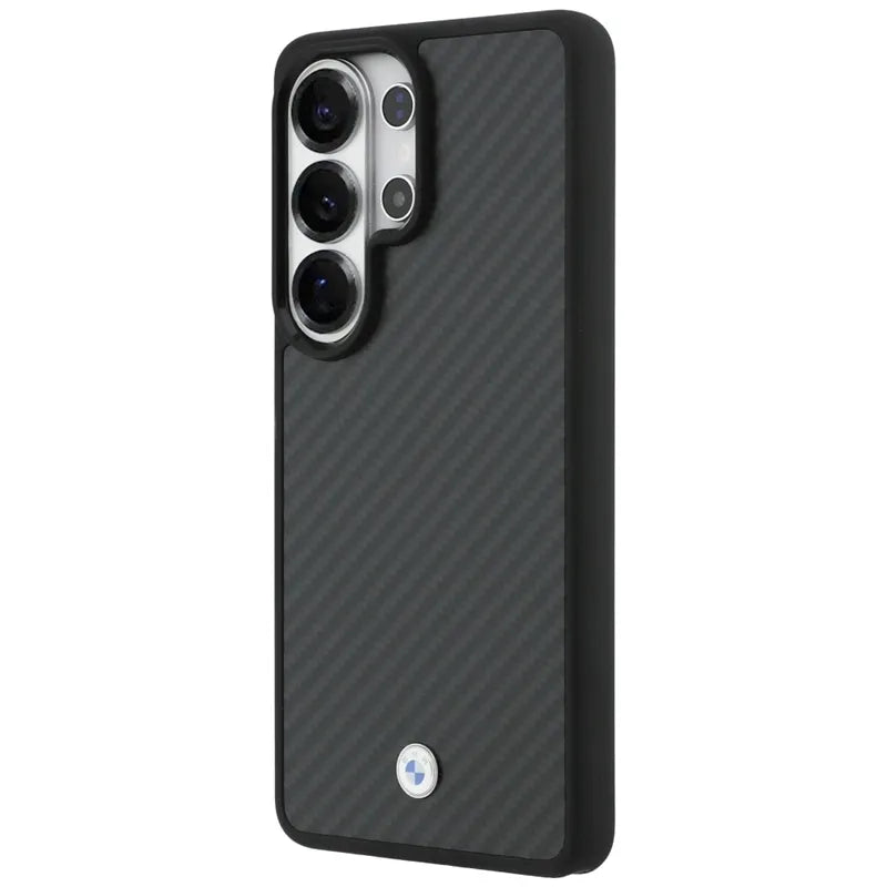 BMW Sign Magnetic Carbon Fiber MagSafe dėklas - Samsung Galaxy S26 Ultra (juodas)