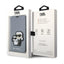Karl Lagerfeld Booktype NFT Saffiano Karl & Choupette – Dėklas iPhone 14 Pro (sidabrinis)
