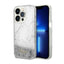 Guess Liquid Glitter Marble – Dėklas skirtas iPhone 14 Pro Max (Baltas)