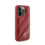 Karl Lagerfeld Diagonal Quilted Script – dėklas iPhone 15 Pro (raudonas)