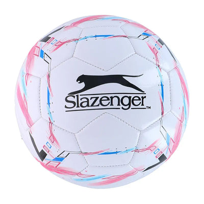 Slazenger - Futbolo kamuolys, 5 dydis (baltas / rožinis)