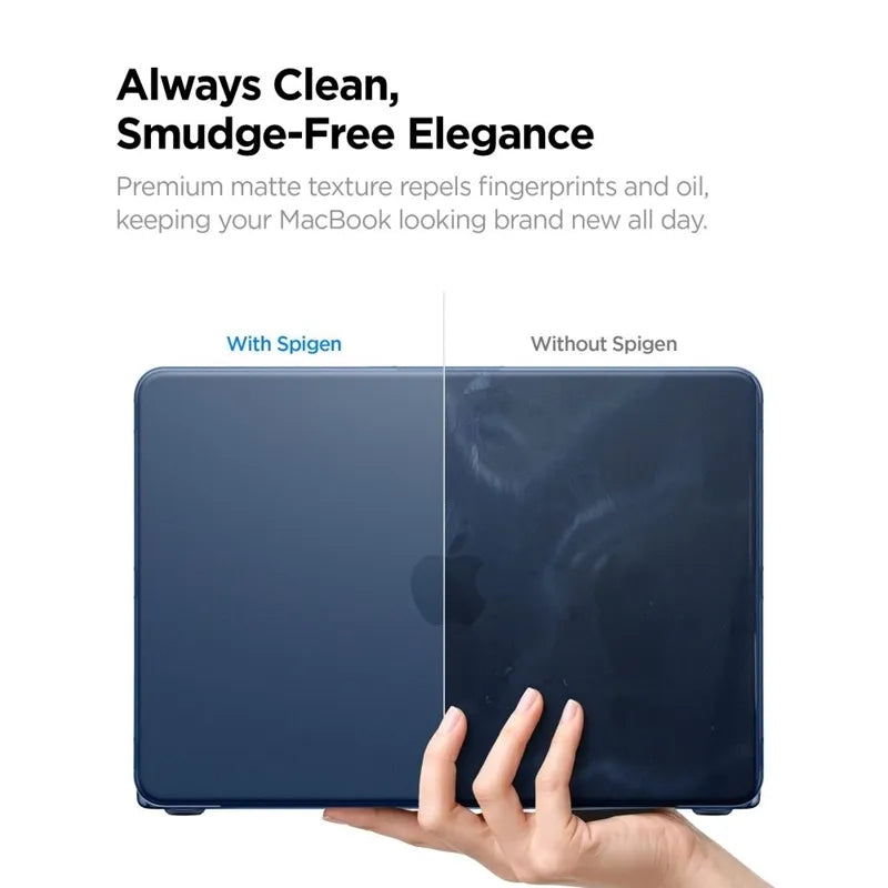 „Spigen AirSkin“ – „MacBook Neo“ dėklas (Frost Indigo)