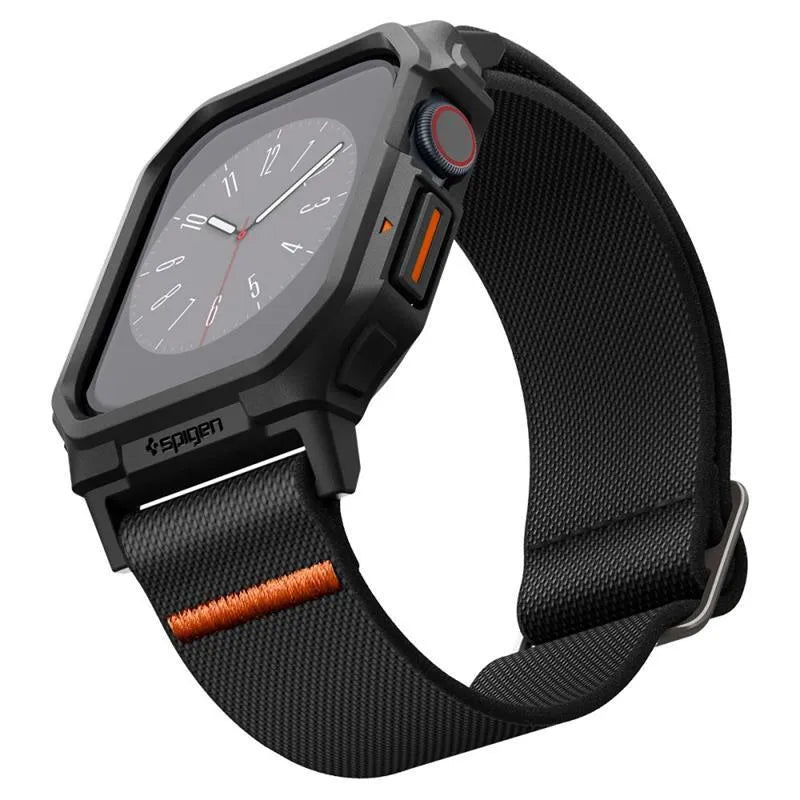 Spigen Lite Fit "Pro" - dėklas su dirželiu Apple Watch 10 42 mm laikrodžiui (matinis juodas)