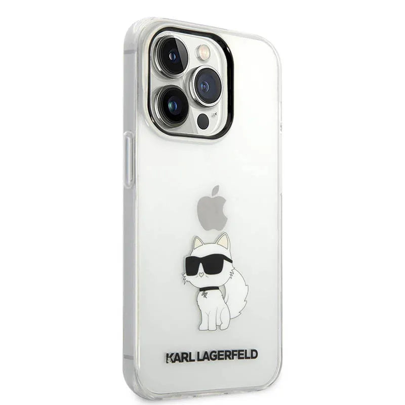 Karl Lagerfeld IML NFT Choupette – dėklas iPhone 14 Pro Max (skaidrus)