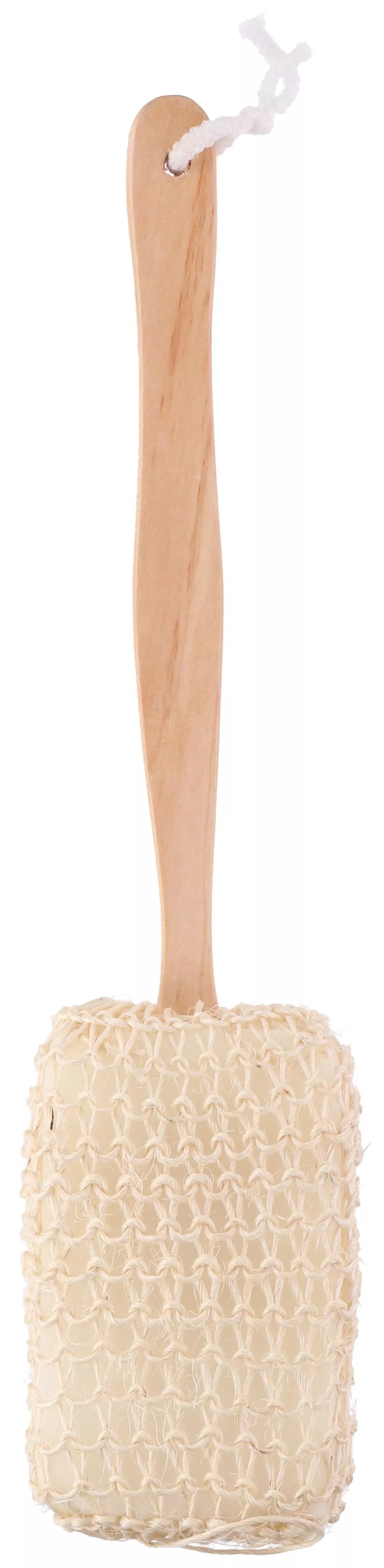 Masažinė kempinė su medine rankena, 38 cm 871125282057