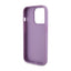 Guess Leather 4G Stamped – dėklas iPhone 15 Pro Max (violetinis)