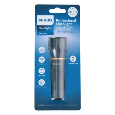 Philips – aliuminis LED žibintuvėlis 400 liumenų, vandeniui atsparus IPX4