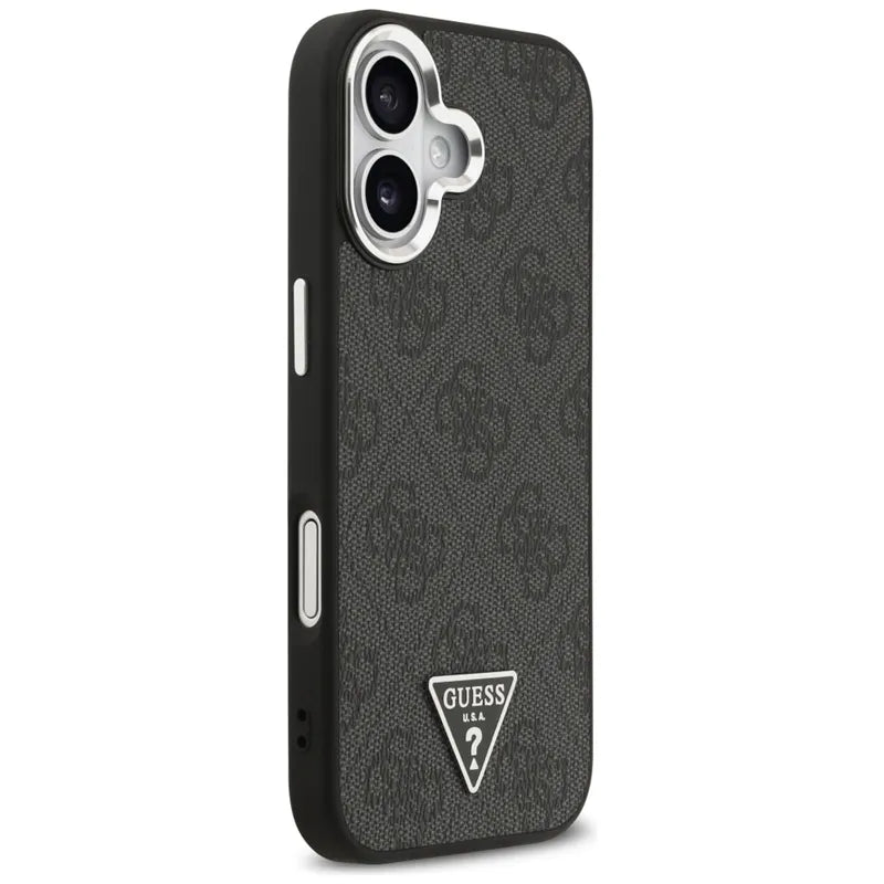 Guess 4G Triangle Logo MagSafe – dėklas iPhone 17 (juodas)