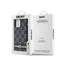 DKNY Leather Checkered Mono Pattern & Printed Stripes – dėklas iPhone 14 Pro Max (juodas)