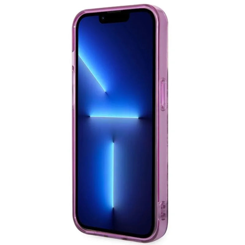 Guess Porcelain Collection – Dėklas skirtas iPhone 14 Pro Max (fuksija)