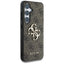 Guess Big 4G Logo Classic Logo dėklas Samsung Galaxy S25 telefonui (rudos spalvos)