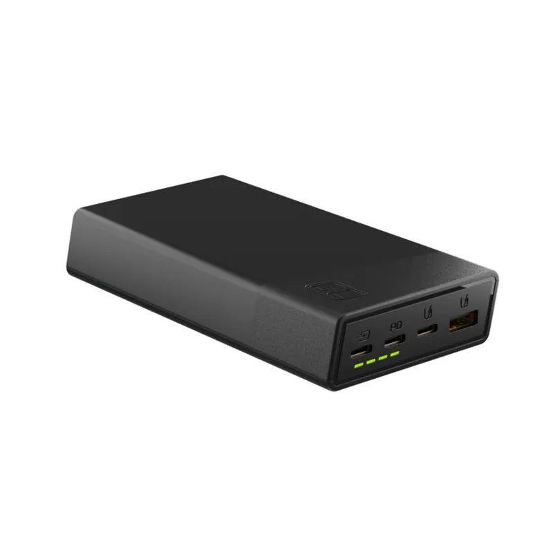 Green Cell PowerPlay20s – išorinė baterija 20000 mAh su USB-A QuickCharge 3.0 ir 2x USB-C Power Delivery 22,5 W (juoda)