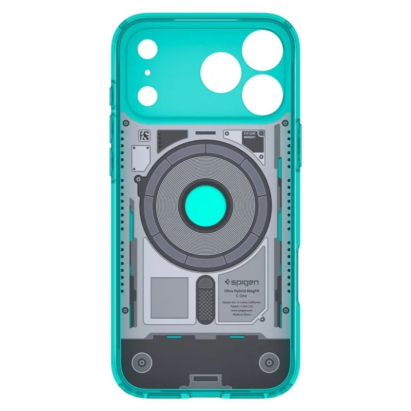 Spigen Ultra Hybrid Mag MagSafe – dėklas, skirtas iPhone 18 Pro Max / 17 Pro Max (C-One Bondi Blue)