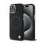 BMW Signature Liquid Silicone MagSafe dėklas iPhone 15 telefonui (juodas)
