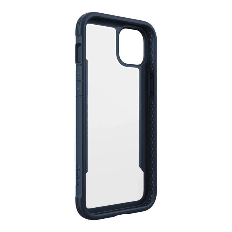 X-Doria Raptic Shield – aliuminis dėklas, skirtas iPhone 14 Plus (atsparus kritimui iš 3 m aukščio) (jūros mėlyna spalva)