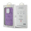 Guess Leather 4G Stamped – dėklas iPhone 15 Pro Max (violetinis)