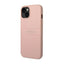Guess Saffiano Metal Logo Stripes – Dėklas iPhone 14 Plus (rožinis)