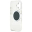 Guess IML Metal Colored Circle Classic Logo MagSafe – dėklas iPhone 16 (juodas)