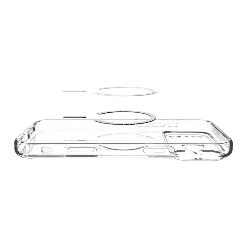 Spigen Ultra Hybrid Mag MagSafe – Dėklas iPhone 17 Pro Max (Skaidrus/Auksinis)