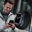 Crong Nylon Reflex – sportinis dirželis, skirtas Apple Watch 44/45/46/49 mm (juodas)