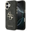 Guess 4G Big 4G Classic Logo – dėklas iPhone 17 (juodas / auksinis)