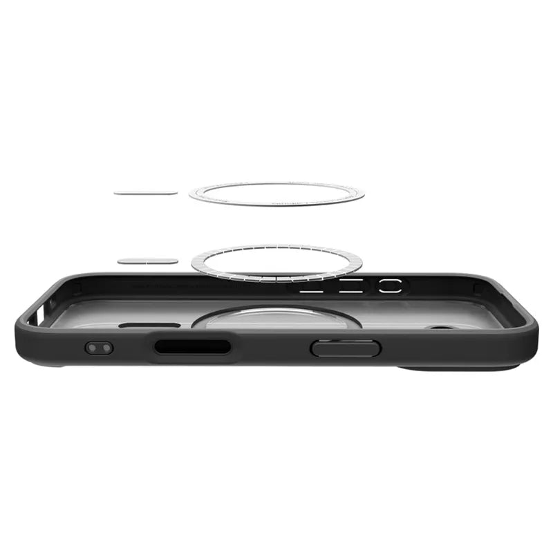 Spigen Ultra Hybrid Mag MagSafe – dėklas iPhone 17 (juodas)