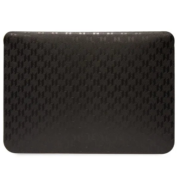 Karl Lagerfeld NFT Saffiano Monogram Ikonik Karl dėklas - 14" nešiojamojo kompiuterio dėklas (juodas)