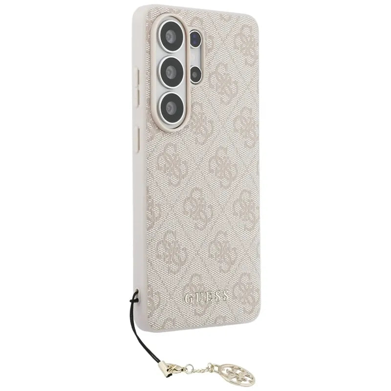 Guess 4G Classic Logo Charm MagSafe – Samsung Galaxy S26 Ultra dėklas (rožinis)