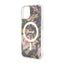 Guess Flower MagSafe – dėklas iPhone 14 Plus (juodas)