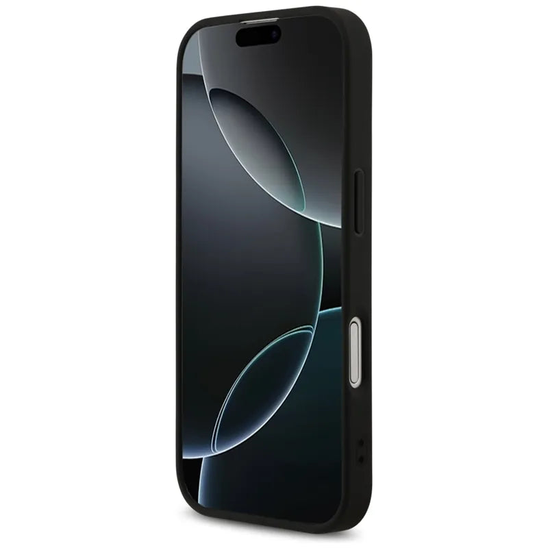 Guess 4G Printed Stripes MagSafe - Dėklas iPhone 17 (juodas)