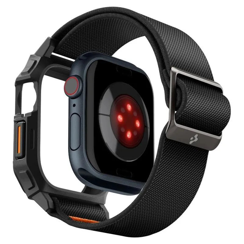 Spigen Lite Fit "Pro" - dėklas su dirželiu Apple Watch 10 42 mm laikrodžiui (matinis juodas)