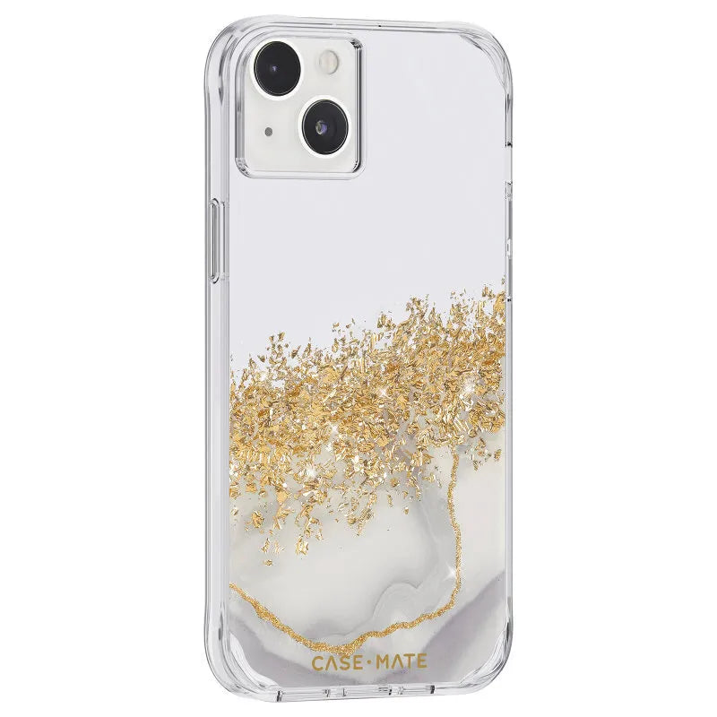 Case-Mate Karat – auksu dekoruotas dėklas, skirtas iPhone 14 Plus (marmurinis)