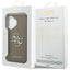Guess Grained Big 4G Classic Logo – Dėklas iPhone 17 (ruda)