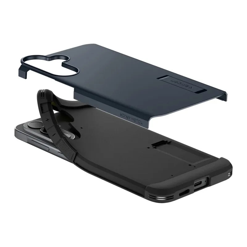 Spigen Tough Armor – dėklas Samsung Galaxy A57 5G (Metal Slate)