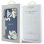 „Guess Grained Printed Flower Pattern MagSafe“ – dėklas „iPhone 16“ (mėlynas)