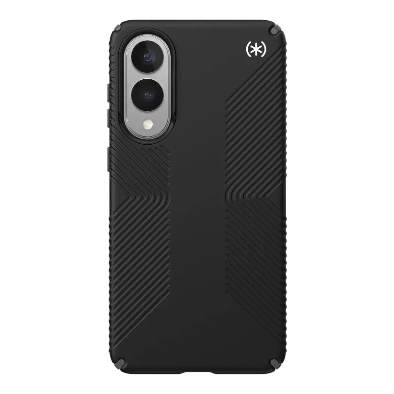 Speck Presidio2 Grip Magnet – dėklas Samsung Galaxy S25 Edge su MagSafe (juodas/pilkas/baltas)