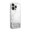 Guess Liquid Glitter Marble – Dėklas skirtas iPhone 14 Pro Max (Baltas)