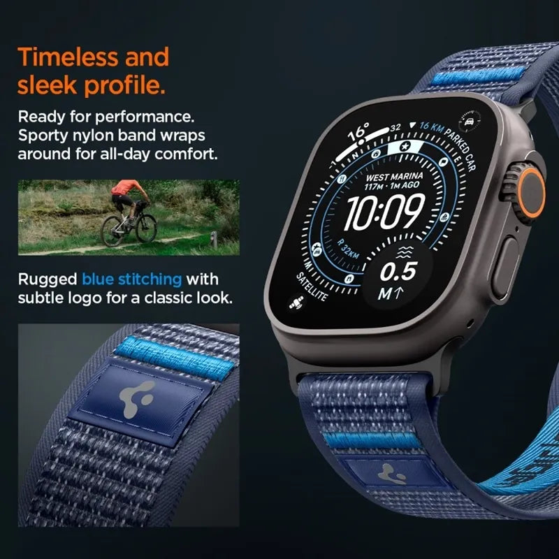Spigen Athlex Air 2 – Apple Watch apyrankė 44/45/46/49 mm (Active Navy Blue)